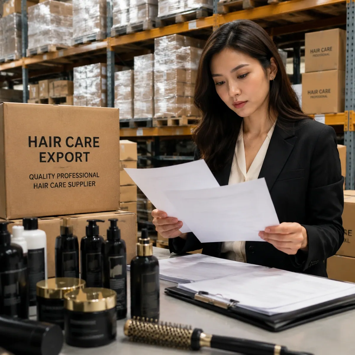Export document check for packed goods