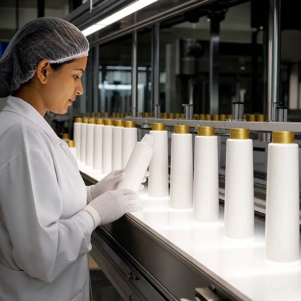 Filled products under quality inspection